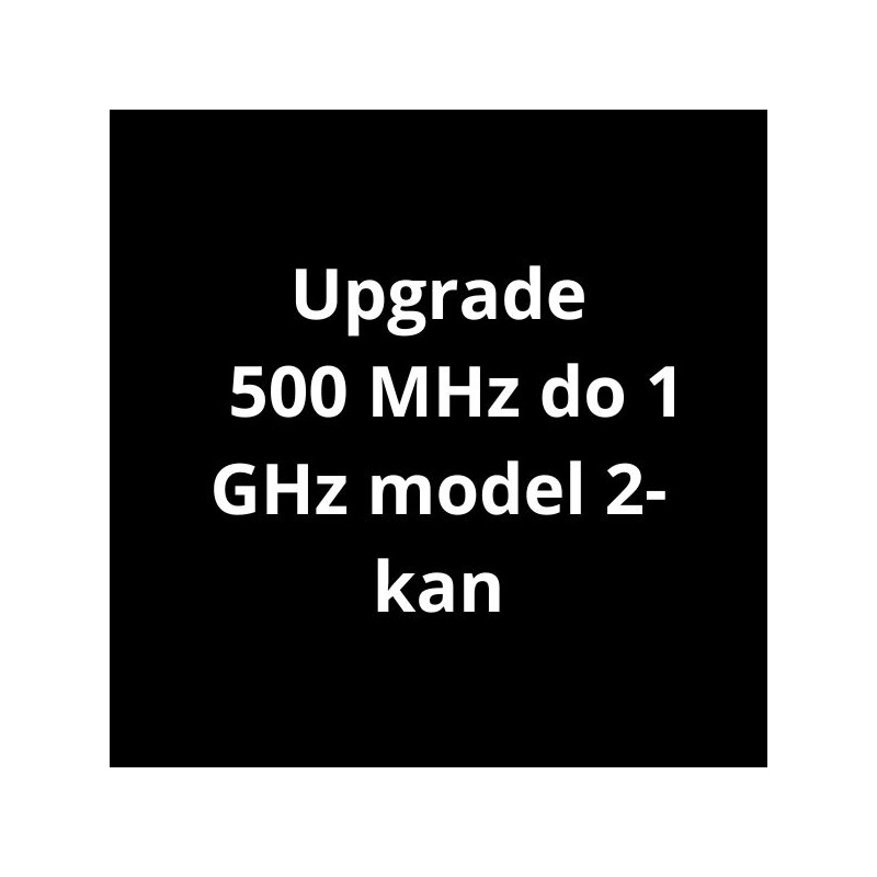 SDS-5000X-2BW10  aktualizacja 500 MHz do 1 GHz model 2-kan (oprogramowanie)