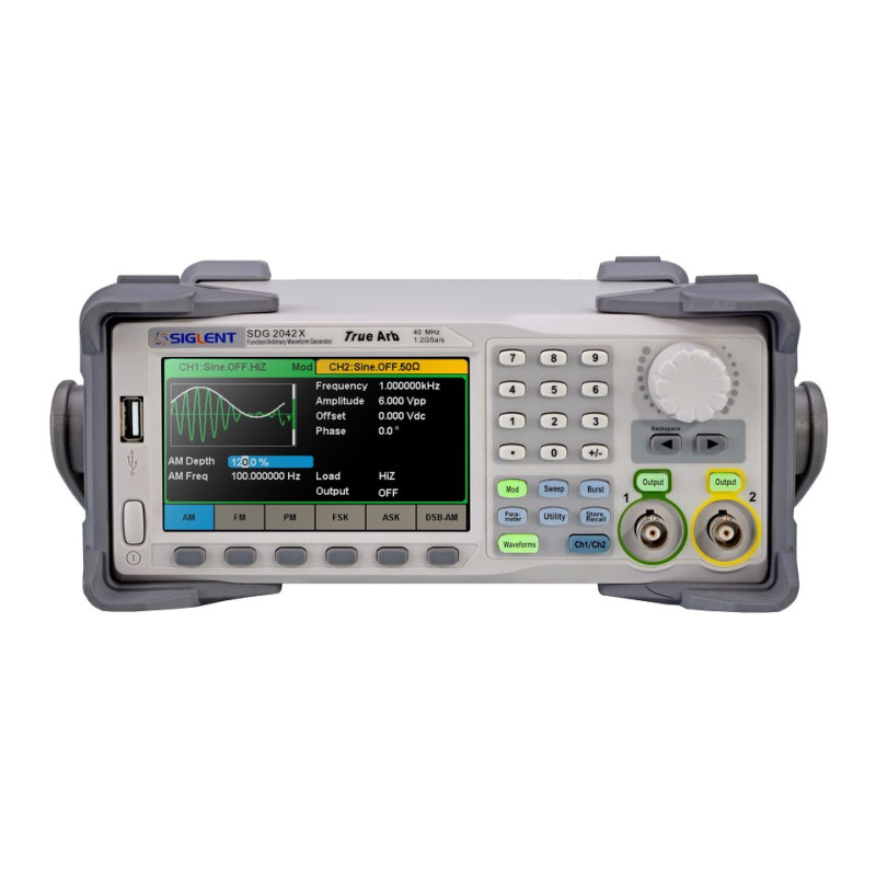 SDG2082X Generator funkcyjny/arbitr.80MHz, 2kan, 1.2GSa/s, 8pts-8Mpts