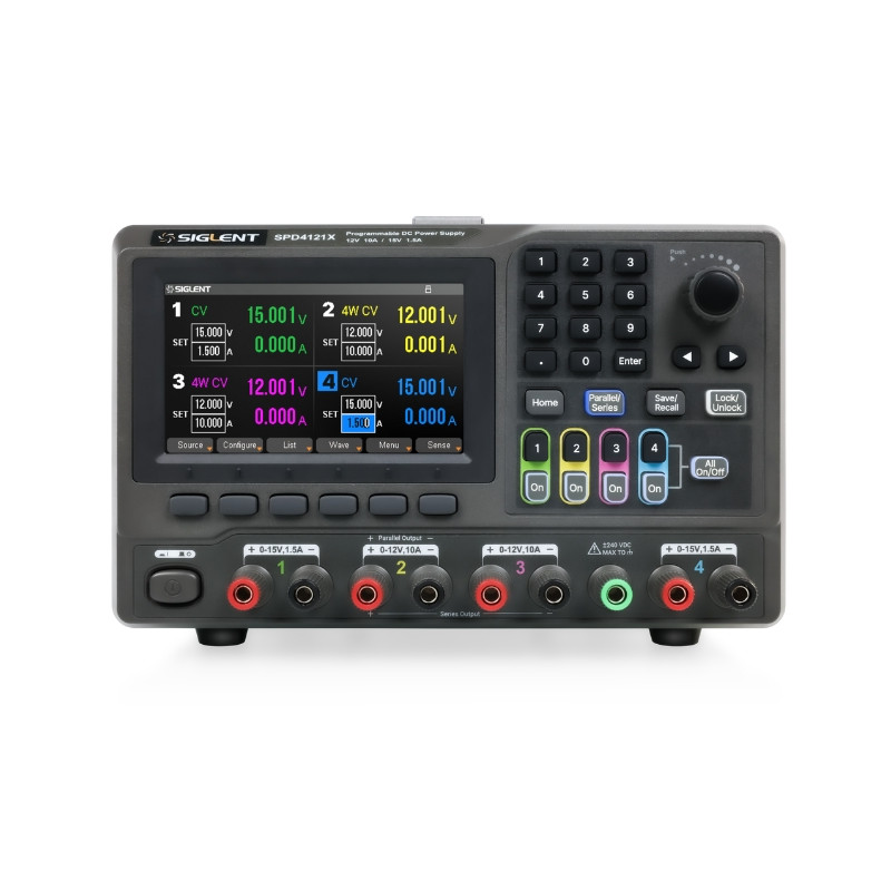 SPD4323X zasilacz lab. programowalny DC H1,CH2,CH3,CH4 max. napięcie/prąd: 6V/3.2A, 32V/3.2A, 32V/3.2A, 6V/3.2A, rozdz.1mV,1mA,