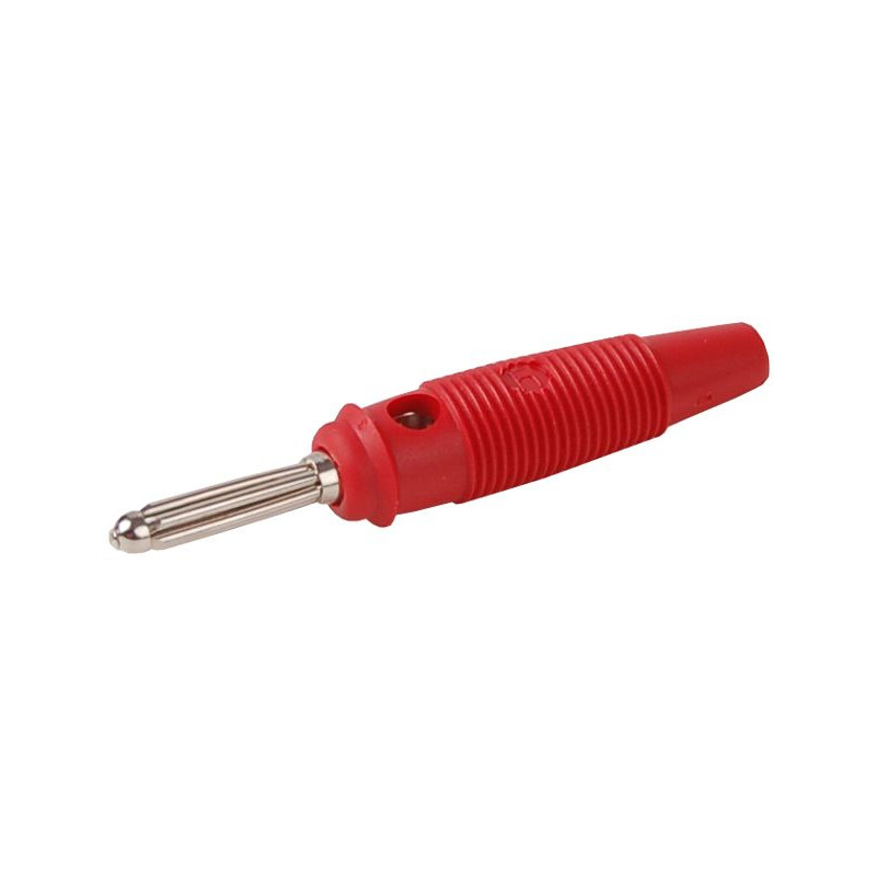 Wtyk banan 4mm BUELA30-R 60V/30V~ 30A czerwony