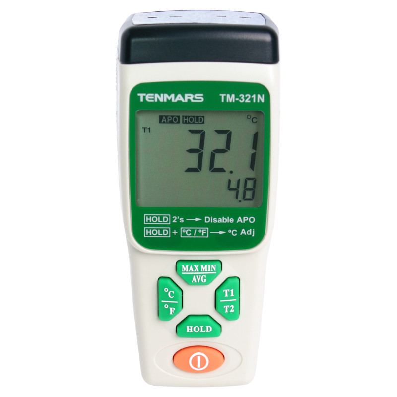 TM321N Termometr 2 kanały (-200 do 1372°C) typ K TENMARS