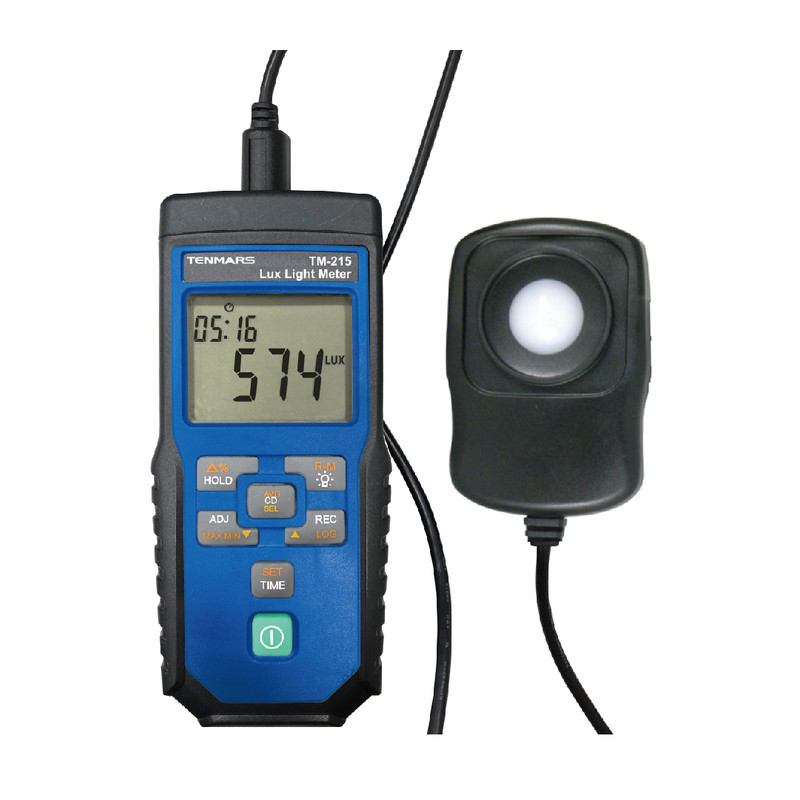 TM215 Luksomierz 0,1~400 000 lx DIN 5032-7 logger/rejestrator USB TENMARS