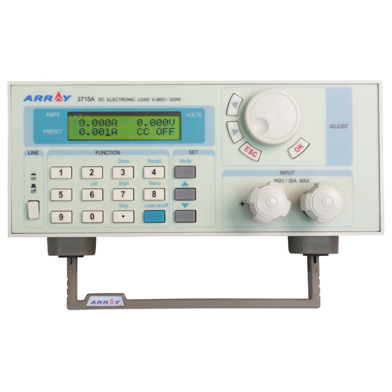 ARRAY 3715A obciążenie elektroniczne 200W DC RS232
