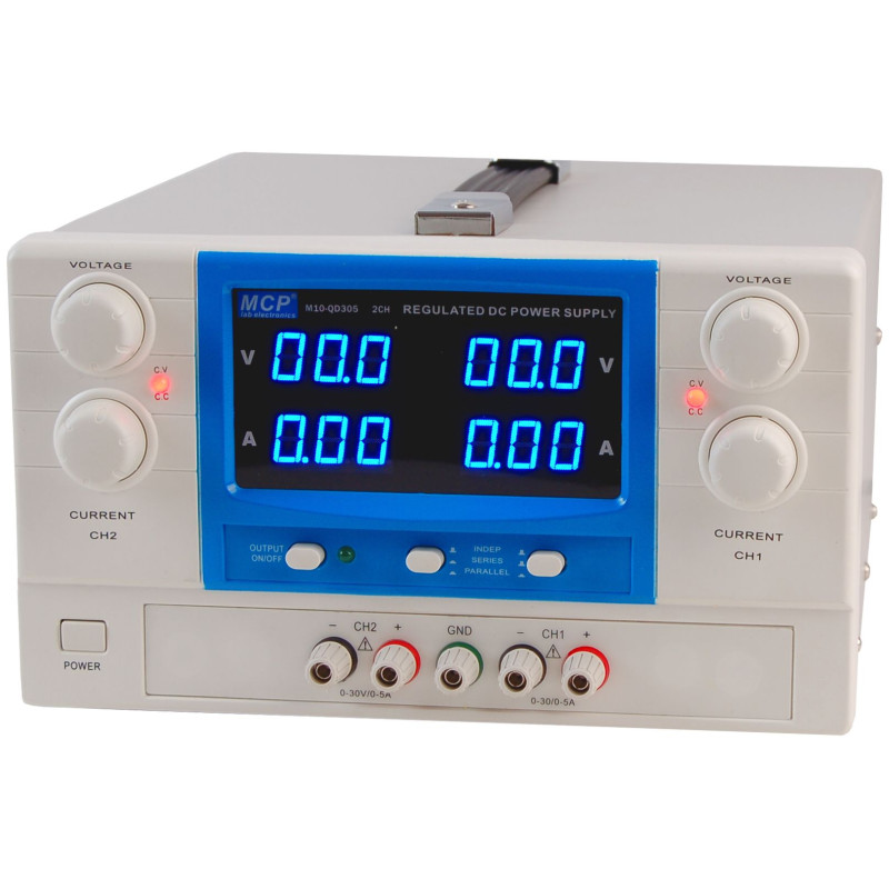 Zasilacz lab QD305 DC 2x30V/5A do pracy ciągłej MCP
