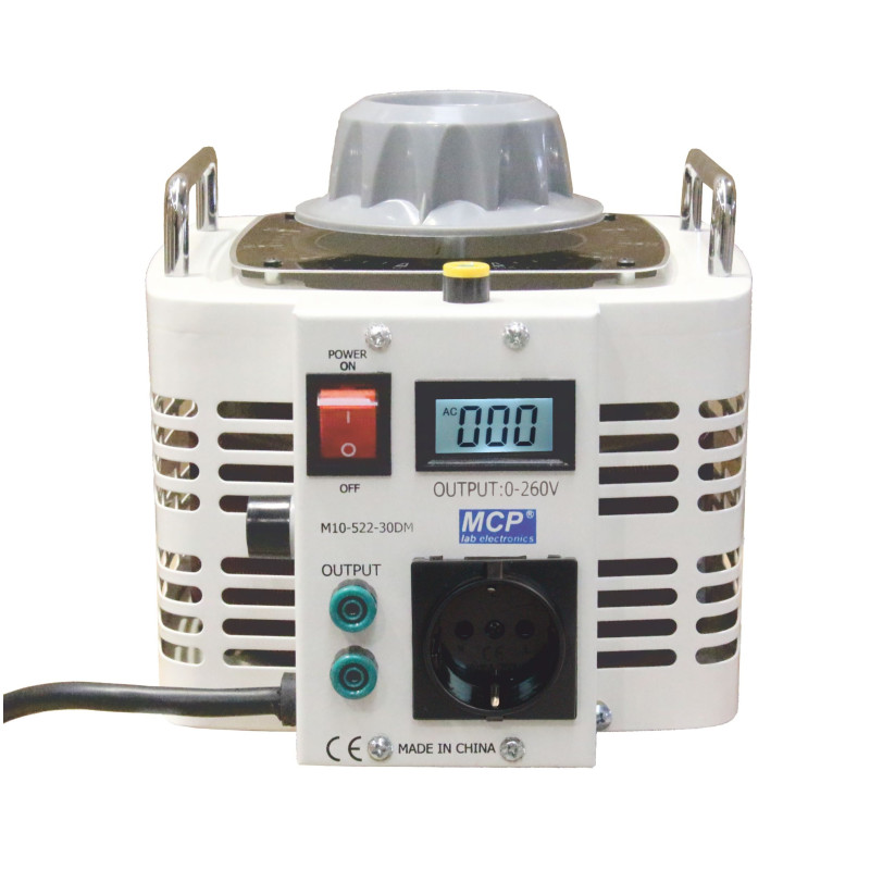 Autotransformator reg.  M10-522LCD-30 260V/12A 3kVA MCP