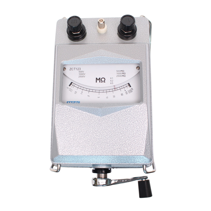 
       ZCT123 Induktorowy miernik rezystancji izolacji 500V/1000V/2500V maks.1mA 500MOhm/1000Ohm/2500MOhm
     